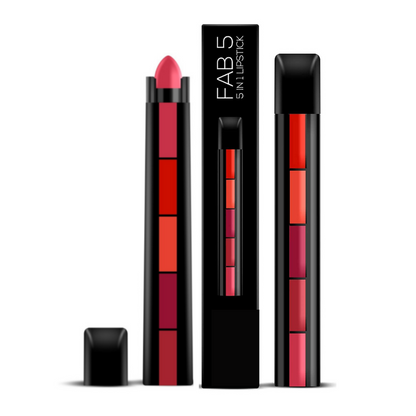 Matte Finish 5 in 1 Lipstick