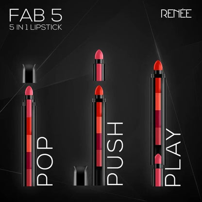 Matte Finish 5 in 1 Lipstick